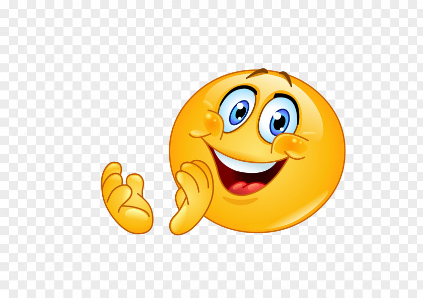 Cartoon Faces Emoji Emoticon Smiley Clapping PNG