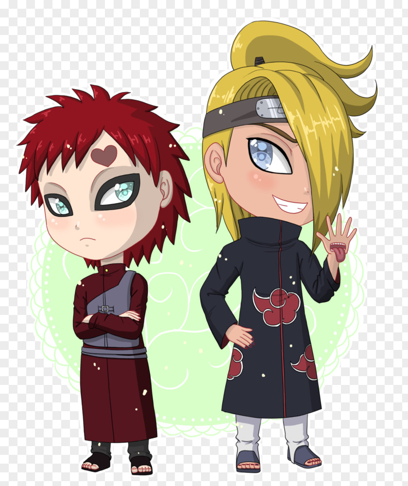 Sasori Deidara Minene Uryu Gaara Fan Art Illustration PNG