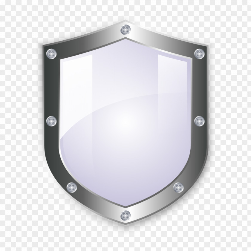 Vector Silver Shields Euclidean Icon PNG