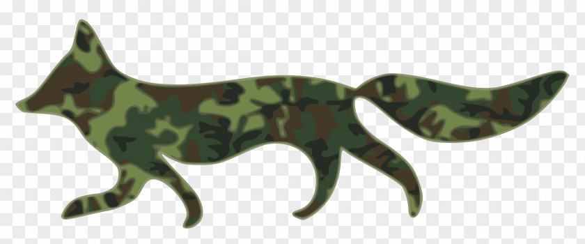 CAMOUFLAGE Military Camouflage U.S. Woodland Fox Clip Art PNG