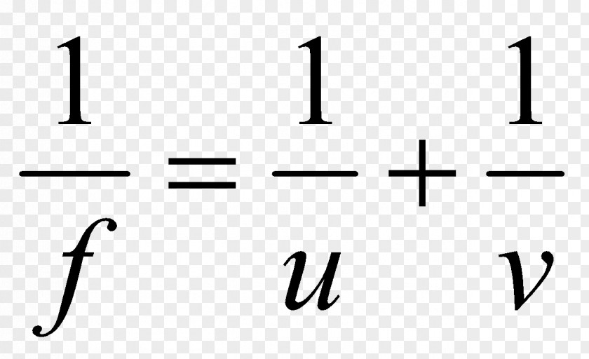 Lens Geometrical Optics Formula Focal Length PNG