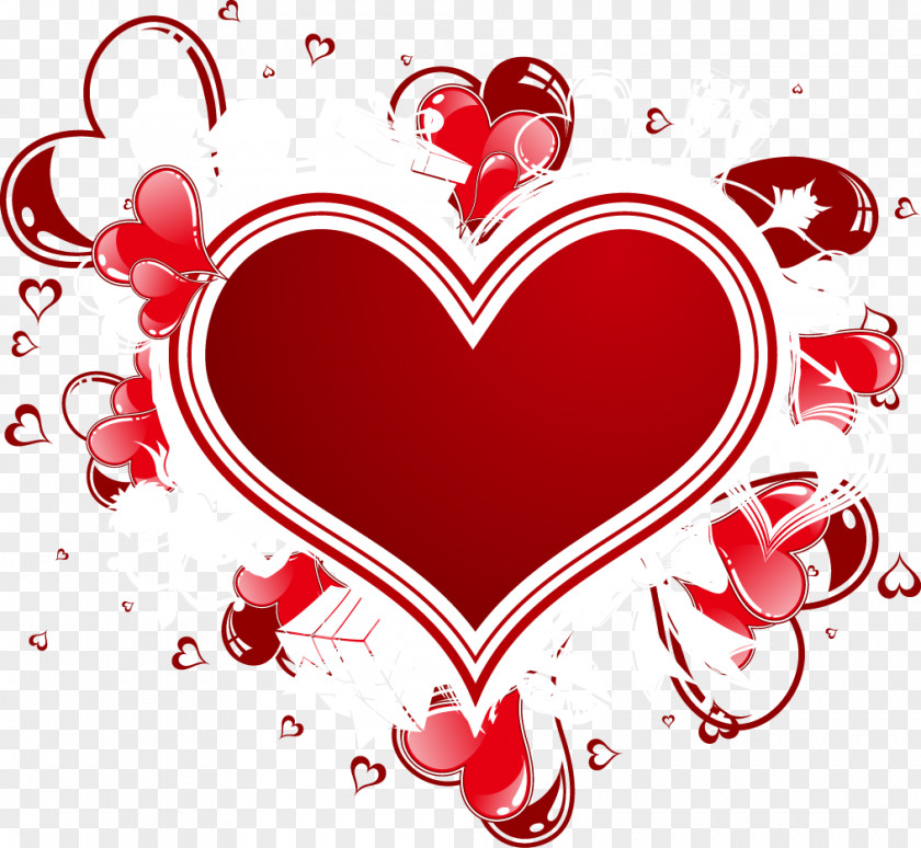 Romantic Valentine's Day Heart Romance PNG
