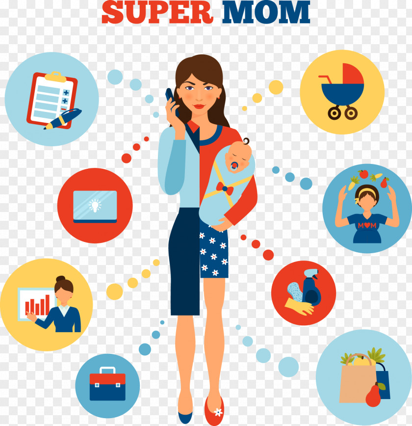 Super Mom Mother Businessperson PNG