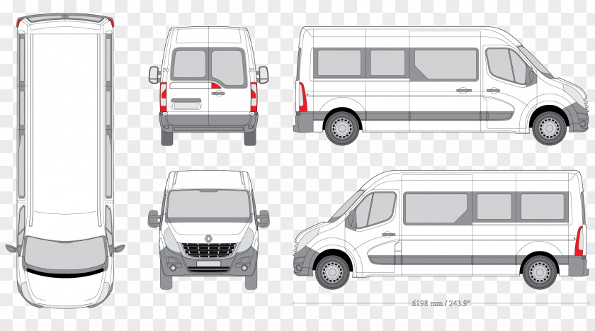 Trafic Renault Master Car Van Vehicle PNG