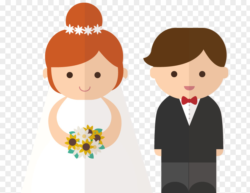 Cartoon Bride Cliparts Wedding Invitation Bridegroom Clip Art PNG