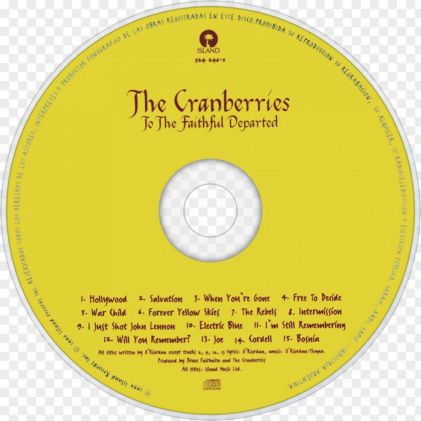 Departed Compact Disc To The Faithful Cranberries Album Phonograph Record PNG