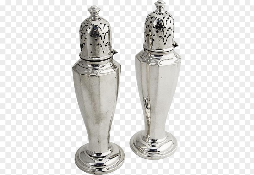 Glass Salt And Pepper Shakers Black PNG