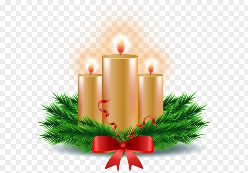 Candle Christmas Ornament PNG