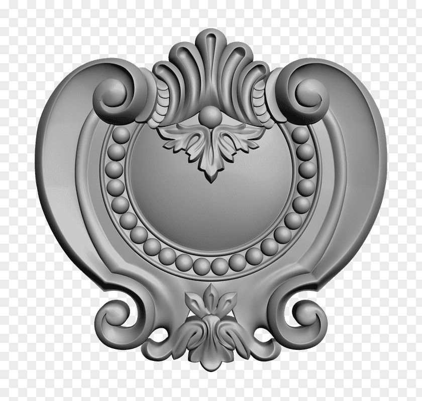 Cartouche Badge Silver Product Design Pattern PNG