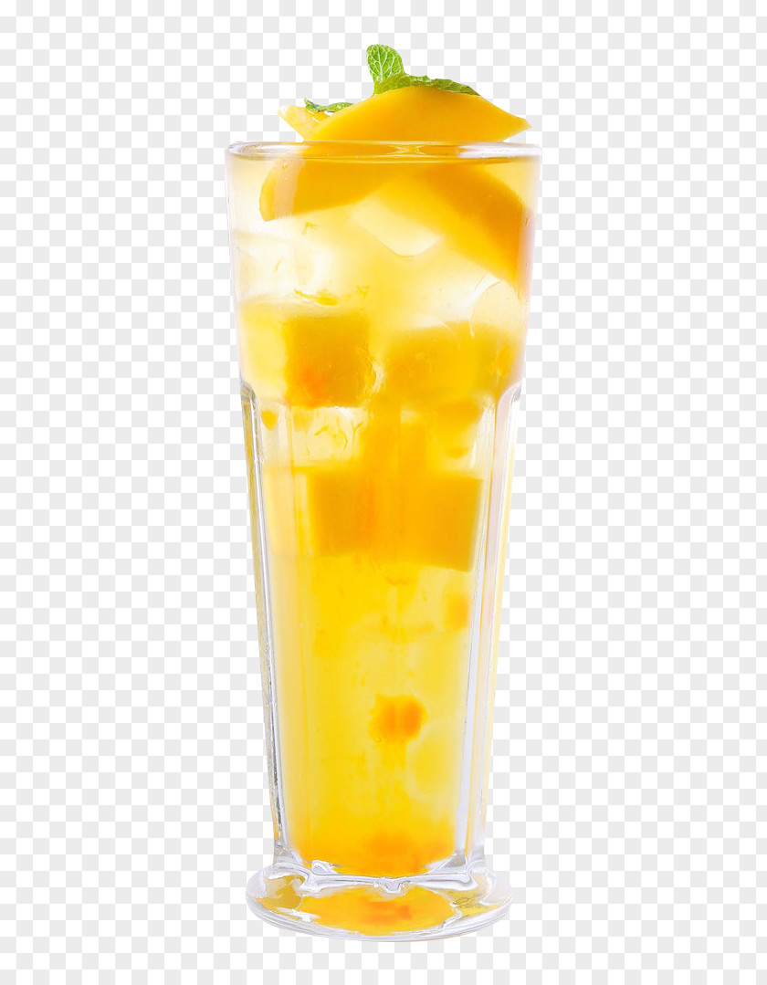 Icy Mango Ice Cream Orange Juice Smoothie Milkshake PNG