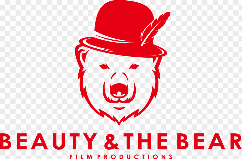 Red Bear Filmmaking Headgear Logo Clip Art PNG