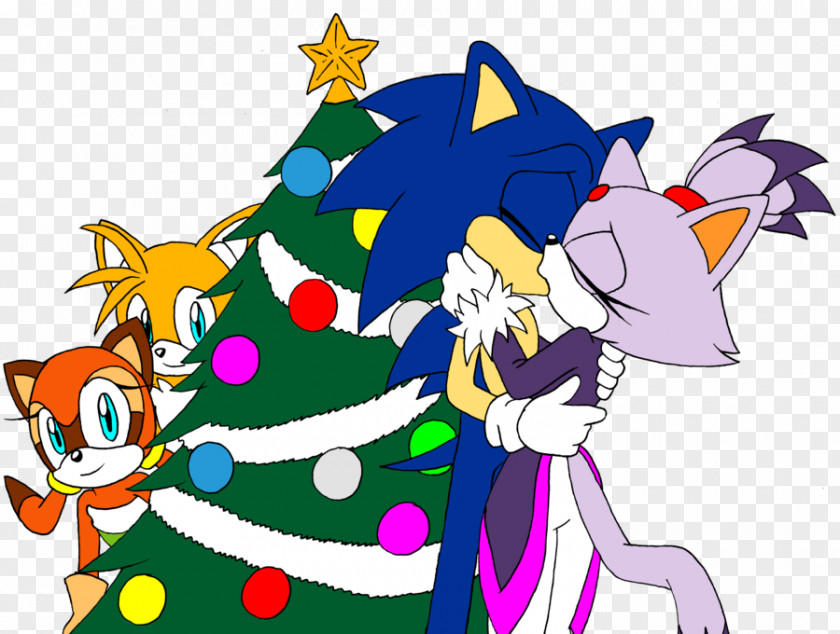 Sonic The Hedgehog Tails Blaze Cat Desktop Wallpaper PNG