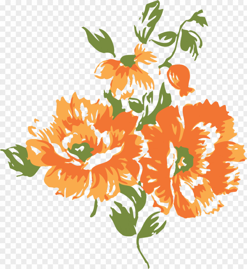 Cool Designs Flower Orange Blossom Clip Art PNG