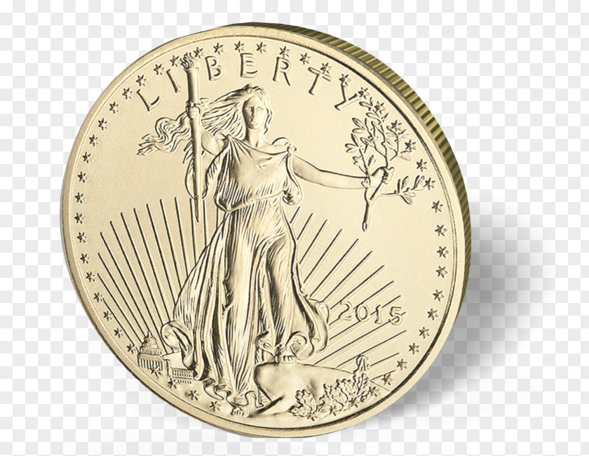 Eagle American Gold Coin Bullion PNG