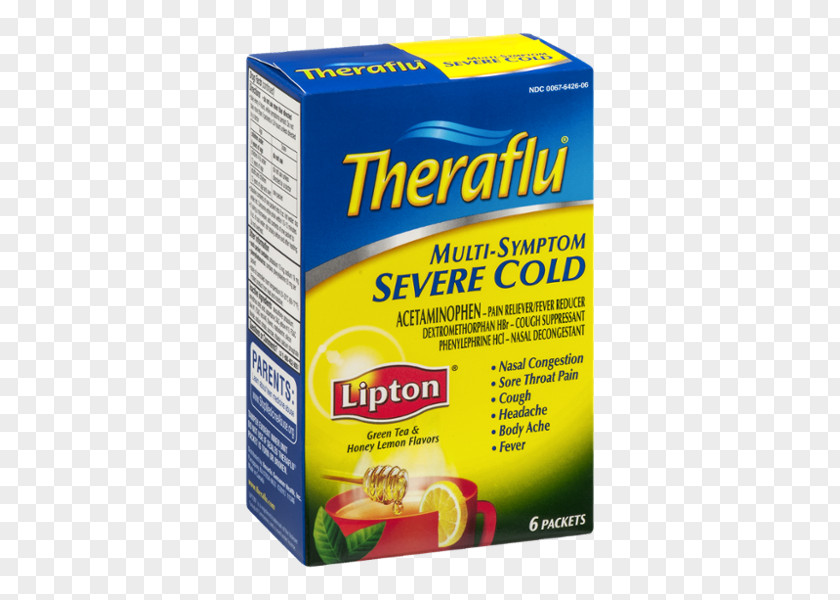 Green Tea Theraflu Common Cold Flavor PNG