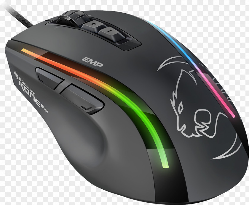 Computer Mouse Roccat Kone EMP Max Performance RGB Gaming 12000dpi Keyboard ROCCAT Pure PNG