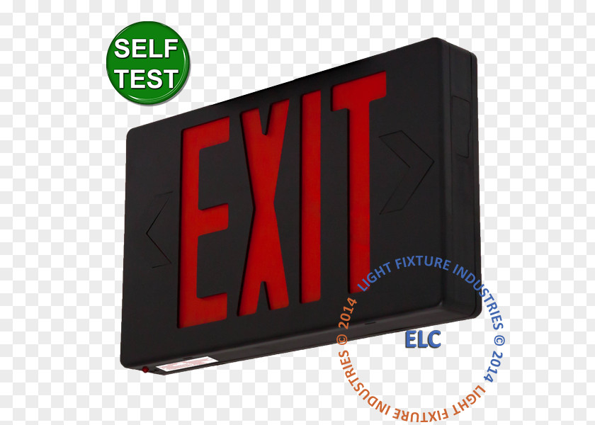 Exit Sign Light Signage Light-emitting Diode Emergency Red PNG