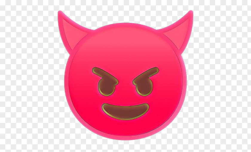 Magenta Snout Emoticon PNG