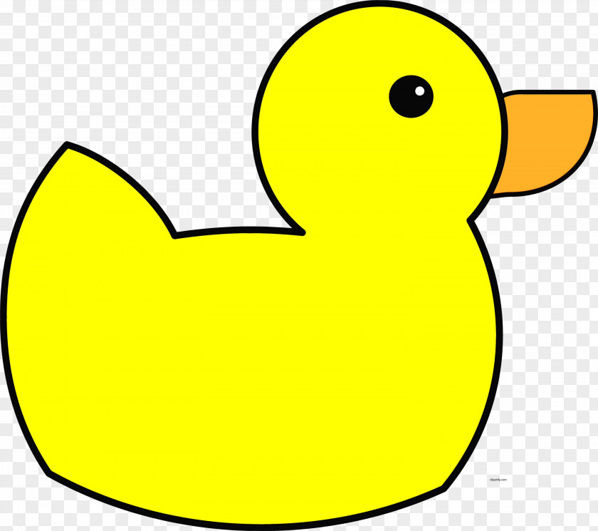 Symbol Duck Yellow Clip Art Beak Line Bird PNG