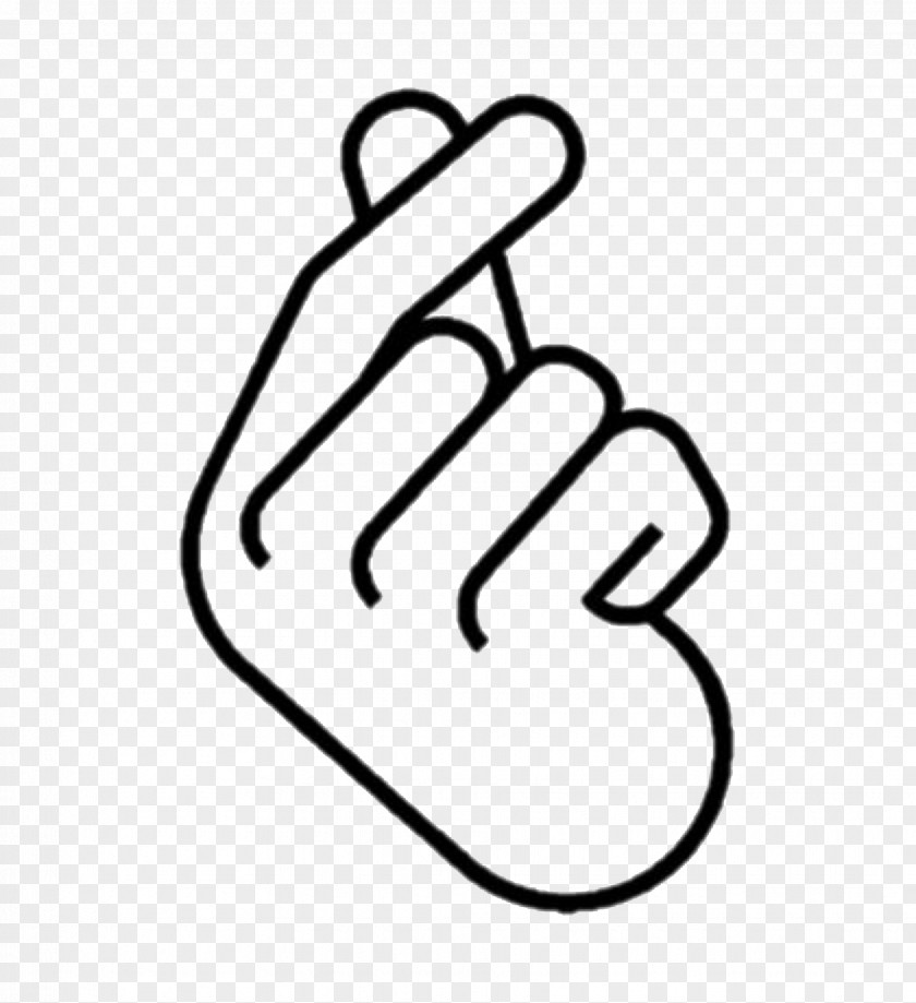 Heart Hand Finger Drawing K-pop PNG