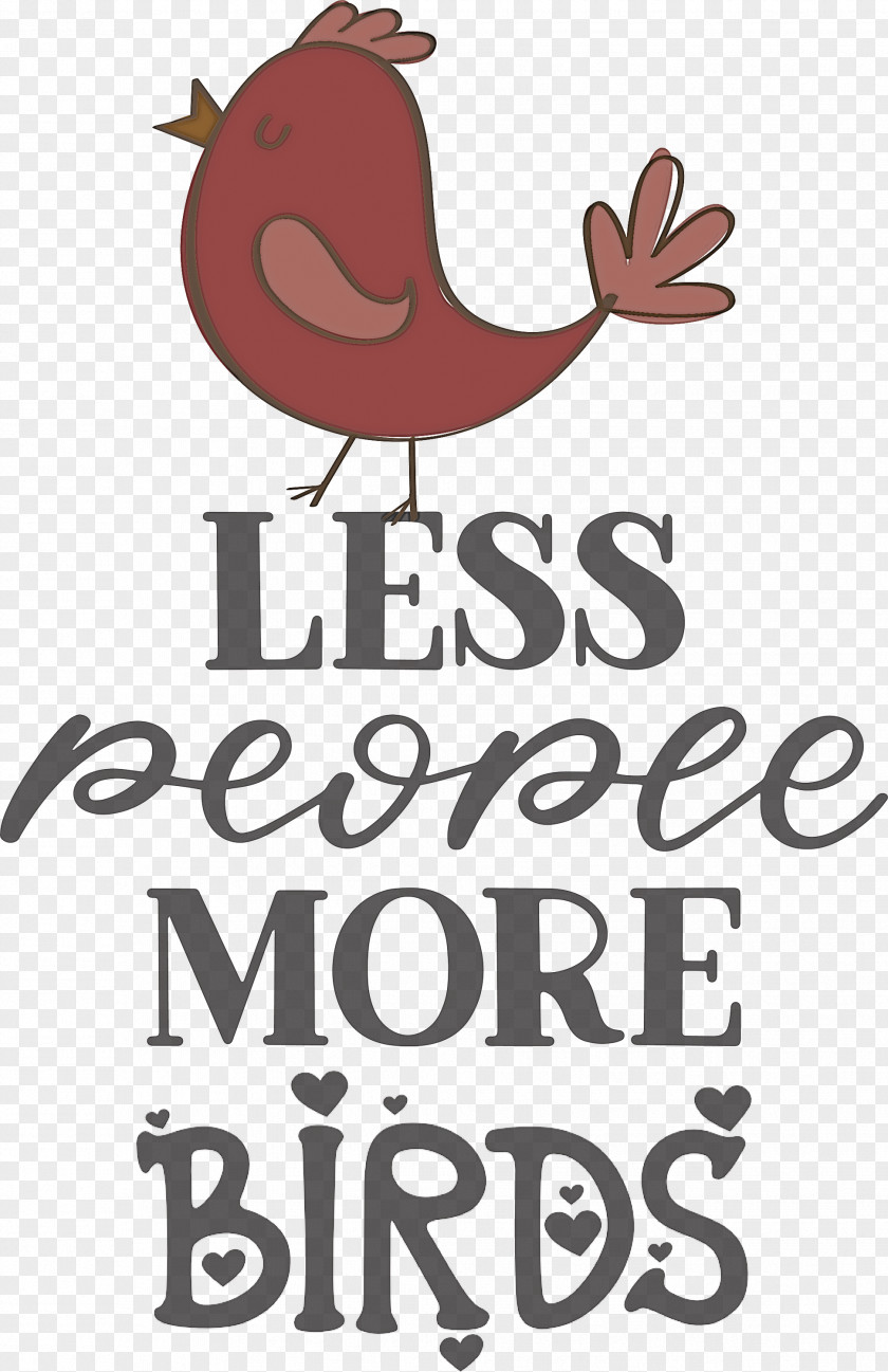 Less People More Birds PNG