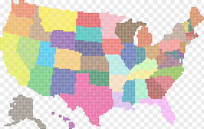 Multicolored Lines Hawaii Map Clip Art PNG