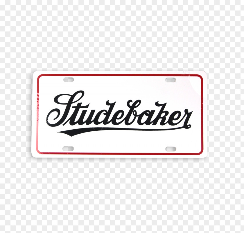 Plate Car Studebaker Logo Rectangle Font PNG