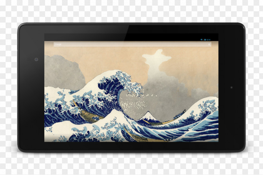 The Great Wave Off Kanagawa Thirty-six Views Of Mount Fuji Art Canvas Print PNG