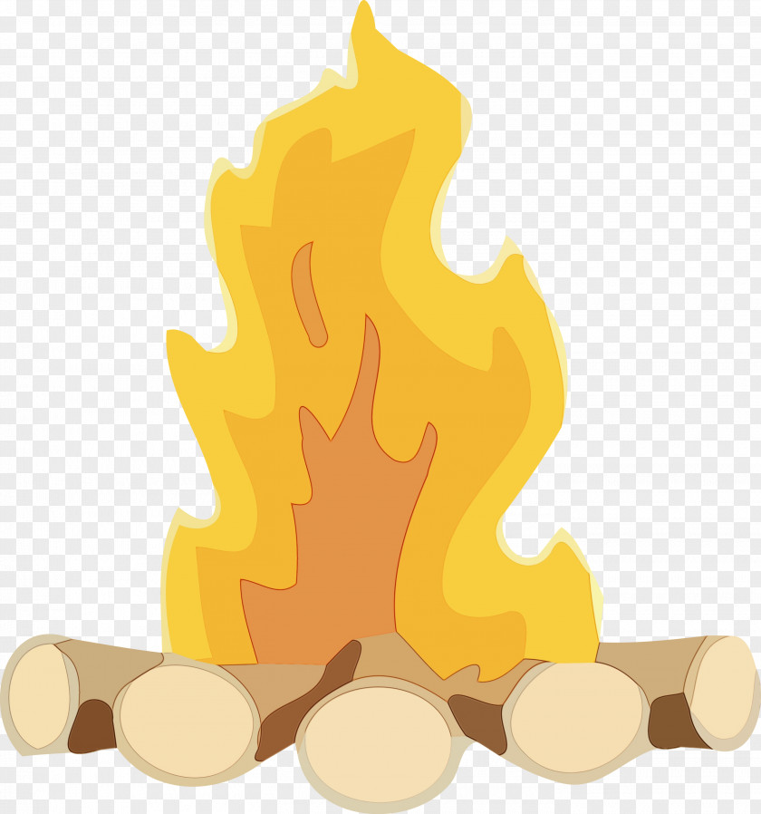 Yellow Tree Fire PNG