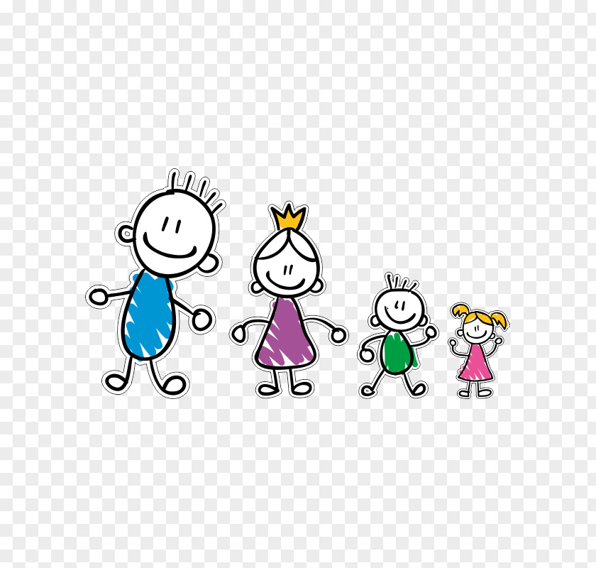 Art Cartoon Drawing Of Family PNG