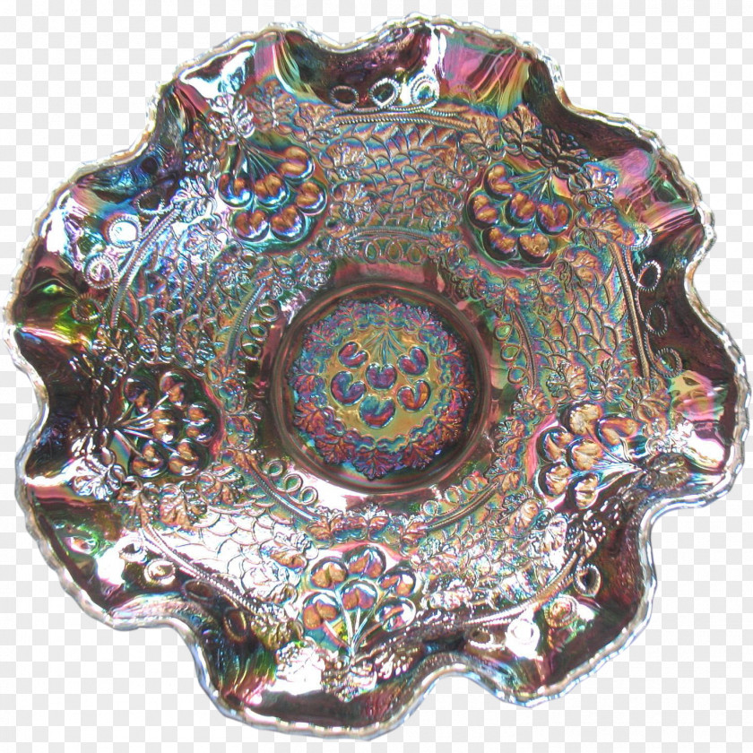 Gold Gorgeous Patterns Tableware Carnival Glass Plate Fenton Art Company Bowl PNG