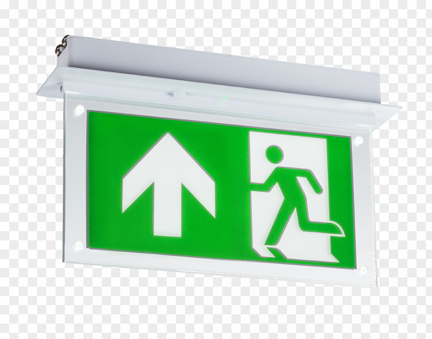 Light Exit Sign Emergency Lighting Recessed PNG