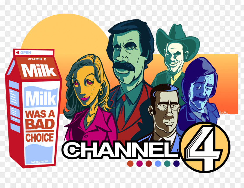 Channel 4 Anchorman: The Legend Of Ron Burgundy Comedy PNG of Comedy, jay z jet ski meme clipart PNG