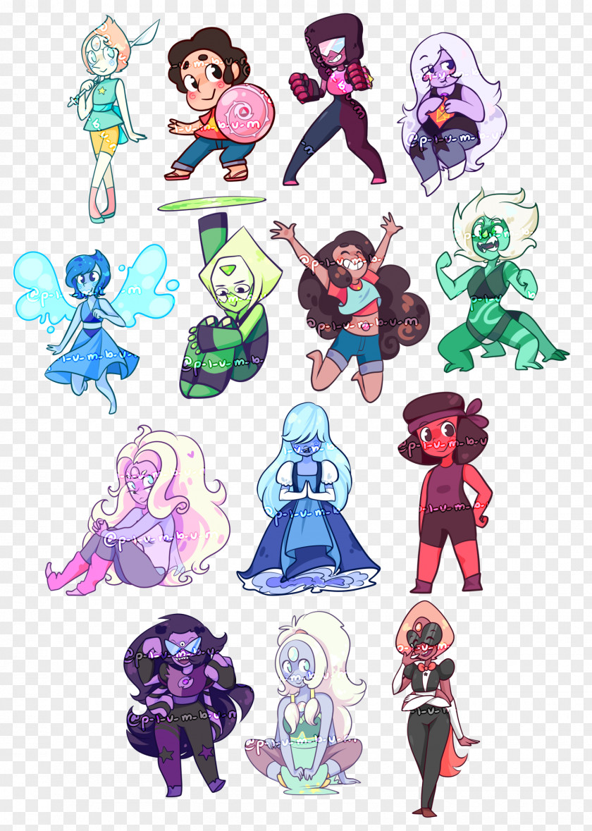 Gemstone Garnet Character Lapis Lazuli Giant Woman PNG