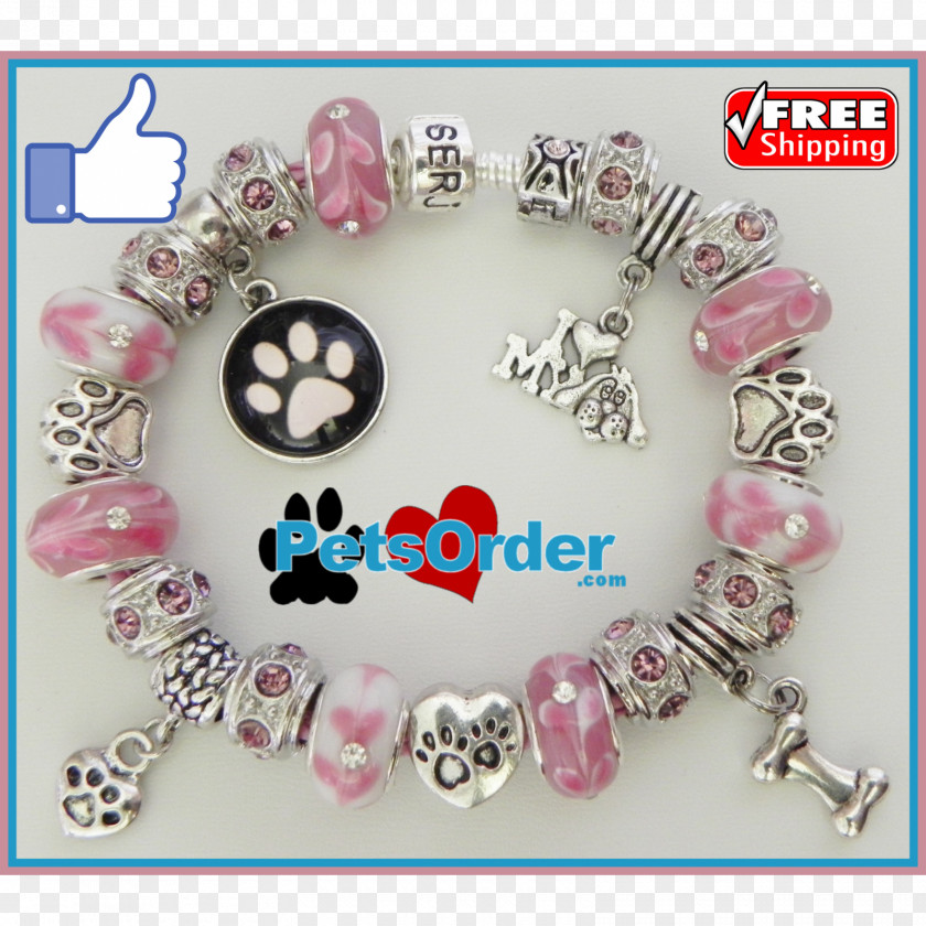 Jewellery Bead Charm Bracelet Dog PNG