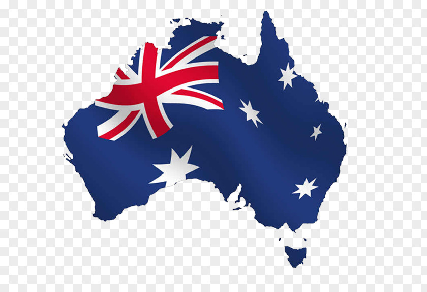 Australia Flag Of Map The United States PNG