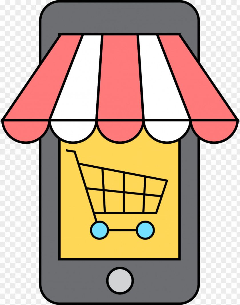 Online Supermarket Mobile Phone Shopping E-commerce Clip Art PNG
