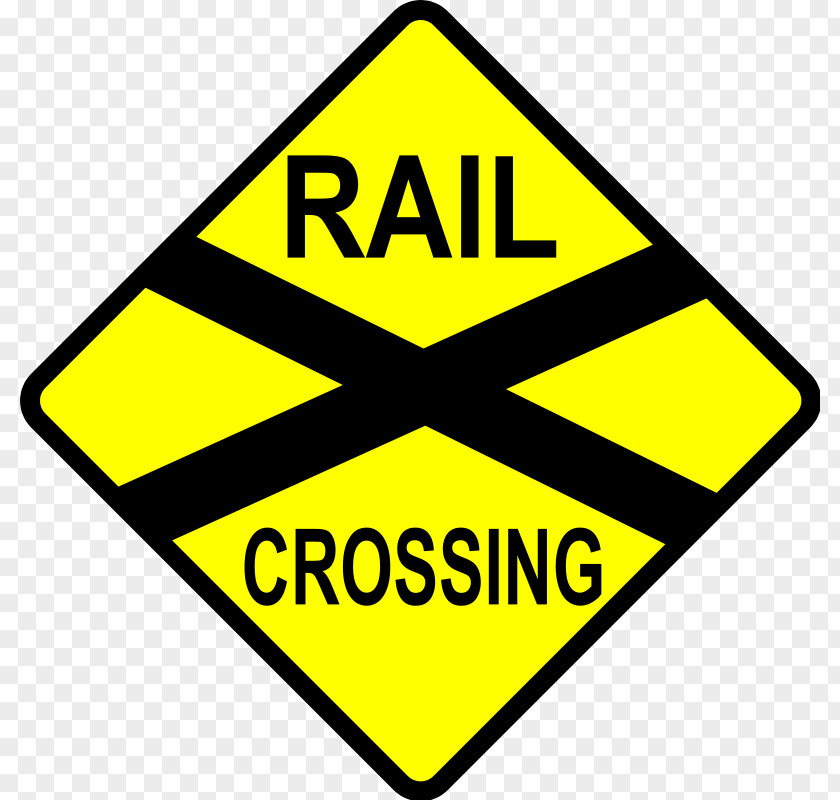 Train Station Clipart Rail Transport Level Crossing Traffic Sign PNG