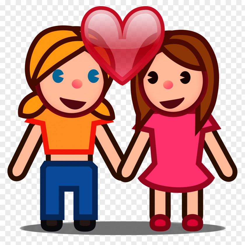 Two Emoji Holding Hands Woman Clip Art PNG