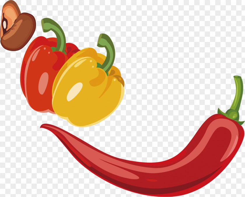 Cartoon Vegetables Chili Pepper Bell Vegetable PNG