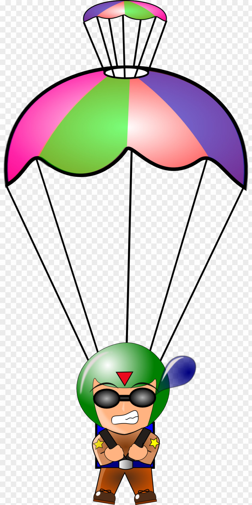 Colorful Parachute Parachuting Clip Art PNG