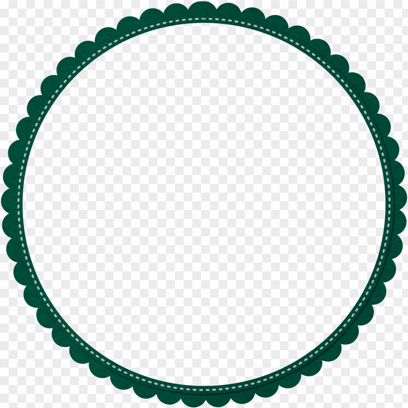 Green Simple Lace Circle Border Texture Smoothie Juice Pizza Veganism Lamington PNG