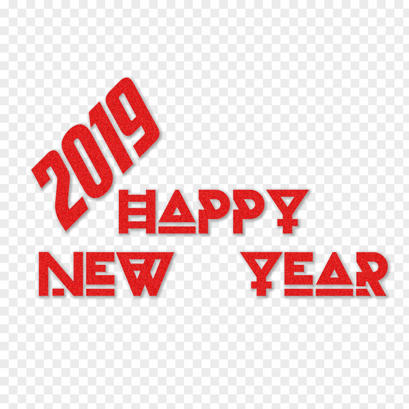 Happy New Year 2019 Transparent Image. PNG