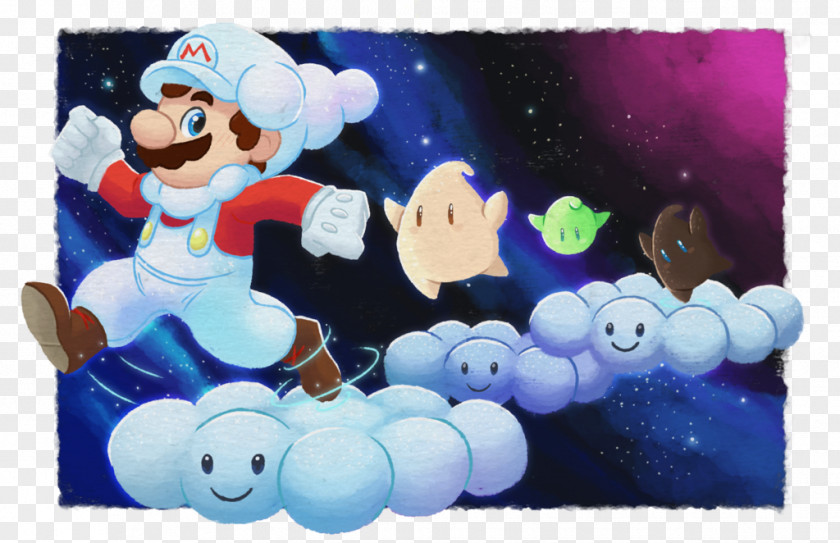 Mario Cloud Plush Stuffed Animals & Cuddly Toys Cartoon Textile PNG