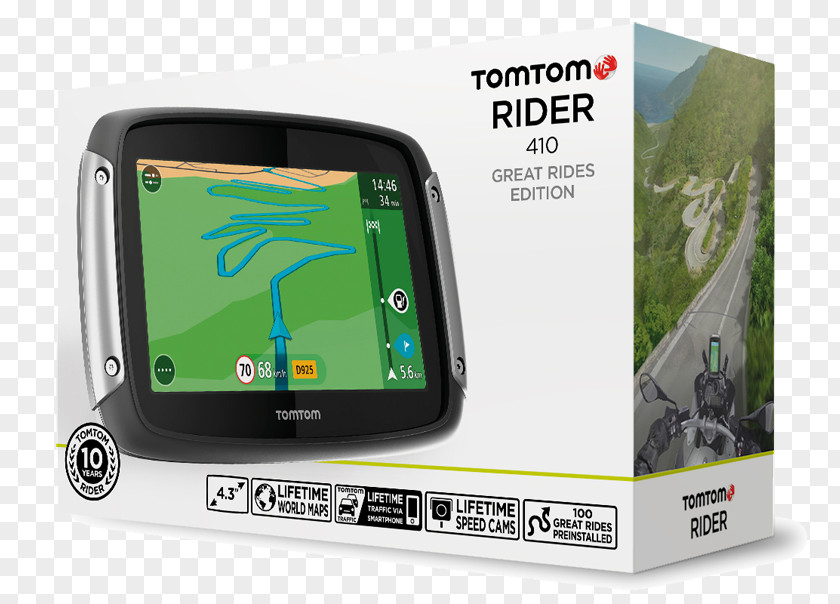 The Rider GPS Navigation Systems Car TomTom Satellite Motorcycle PNG