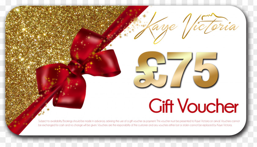 Voucher Gift Card Font PNG