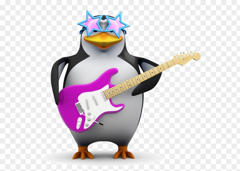 Cartoon Penguins Play Guitar Google Penguin Search Engine Optimization Panda PNG