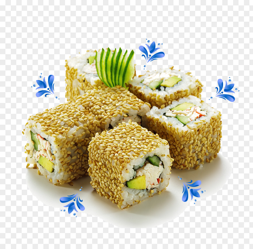Creative Sushi Rolls,download California Roll Take-out Japanese Cuisine Indian PNG