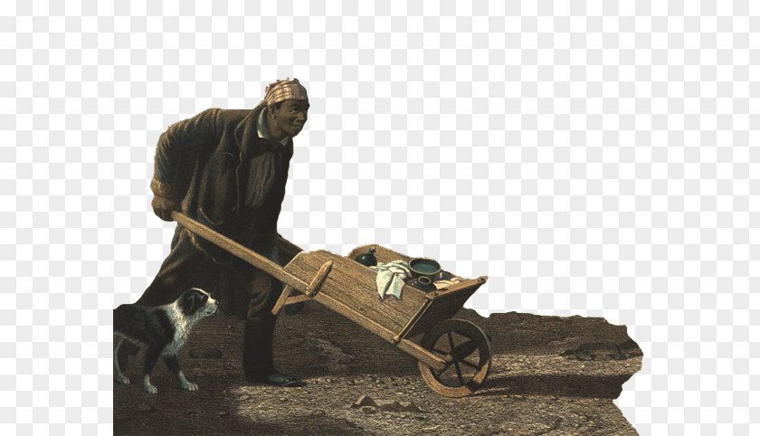 Man Carrying The Verdict Of People American Civil War Wheelbarrow Clip Art PNG