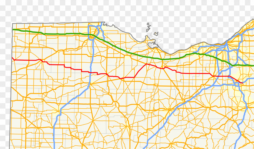 Map Ohio State Route 18 U.S. 20 US Numbered Highways Highway PNG